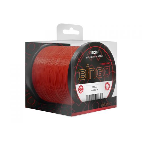 Vlasec Delphin BINGO Matt  Tm. červená 0,30mm 7,4kg 1200m