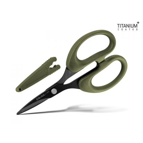Nožnice s vrúbkami Delphin BladeX Long Titan 12 cm