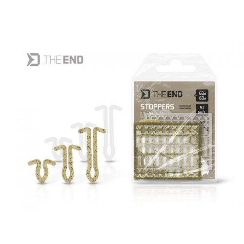 Mix zarážky na boilies Delphin CLASSIC / 126 ks S,M,L/transparent+camo green