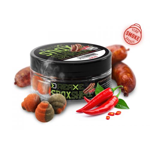 Nástraha D SNAX SHELL / Frankfurtská klobása-Chilli 8mm/wafters/rozpustné/30g