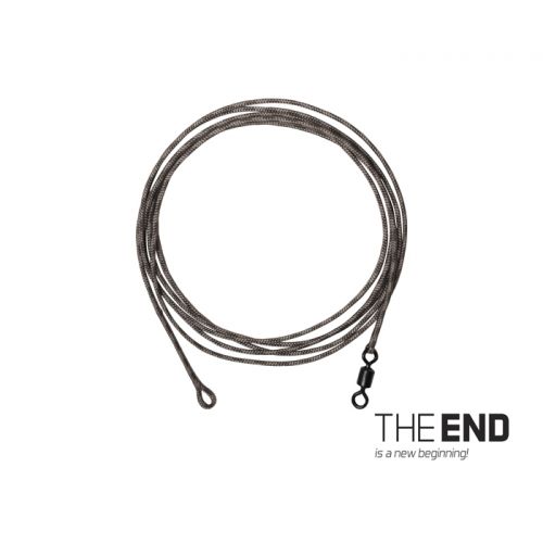 Nadväzec THE END Leadcore + swivel / 3ks 1m