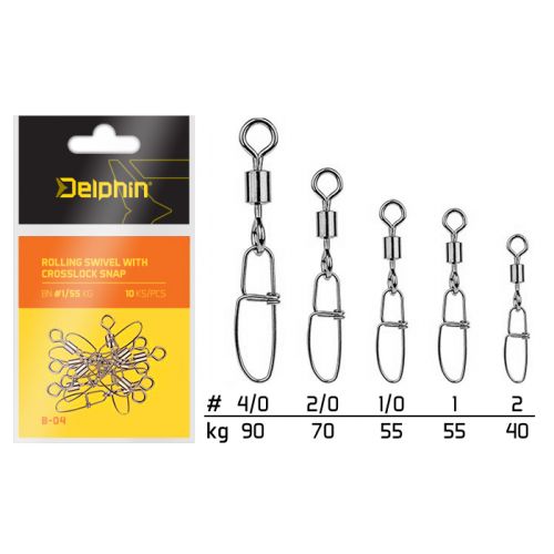 Rolling swivel with Crosslock snap BN/2/0