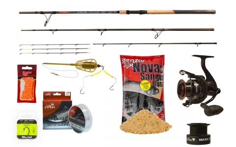 CARP EXPERT TOLSTOLOBIK HEAVY FEEDER 4,20 M RAPID SET S KŔMNOU ZMESOU A MONTÁŽOU
