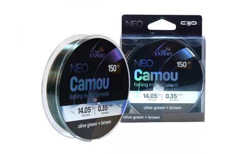 CARP EXPERT NEO CAMOU OLIVOVOZELENÁ + HNEDÁ MONOFILNÁ ŠNÚRA