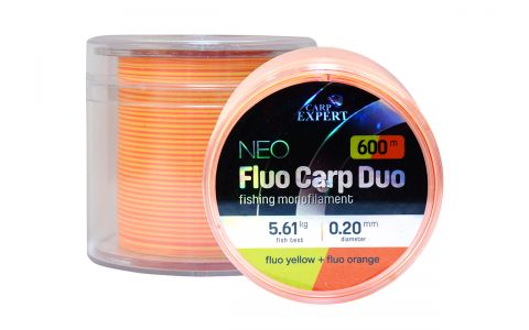 CARP EXPERT NEO FLUO CARP DUO FLUO ŽLTÁ + FLUO ORANŽOVÁ MONOFILNÁ ŠNÚRA
