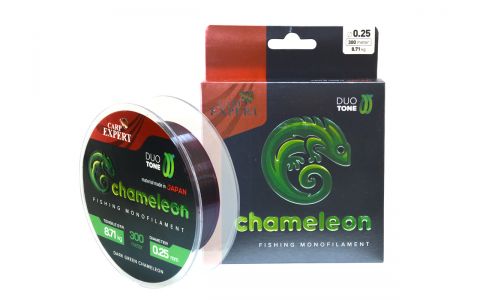 CARP EXPERT CHAMELEON SHINY DARK GREEN MONOFIL VLASEC 300M, 600M