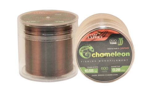 CARP EXPERT CHAMELEON SHINY DARK GREEN MONOFIL VLASEC 300M, 600M
