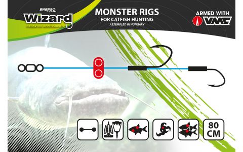WIZARD MONSTER SURFACE LIVEBAIT DOUBLE MONO RIG