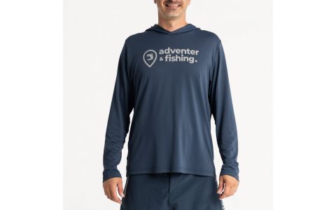 ADVENTER &amp; FISHING TRIČKO S KAPUCŇOU ODOLNÉ VOČI UV ŽIARENIU ORIGINAL ADVENTER
