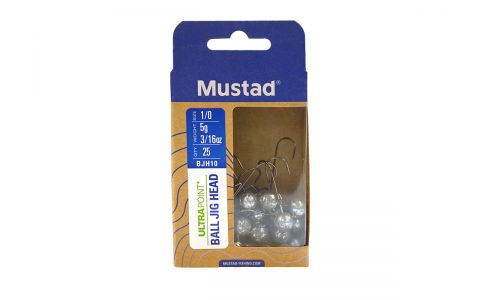 MUSTAD BALL JIG HEAD W\/KEEPER - JIG HLAVA S KAMPOM 25 KS BALENIE