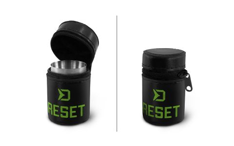 Set nerezových pohárikov Delphin RESET 4v1 4x30ml