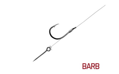 Nadväzec Delphin FLR Sting / 6ks 12cm / 0,30mm / BARB #4 / Sting 7mm
