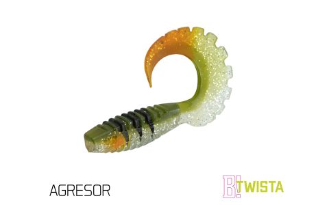 Umelá nástraha Delphin TWISTA UVs / 5ks 10cm/YELLA