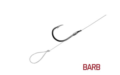 Nadväzec Delphin FLR Loop / 6ks 12cm / 0,22mm / BARB #10