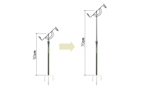 Teleskopický držiak na prút Delphin FlexiSTICK 