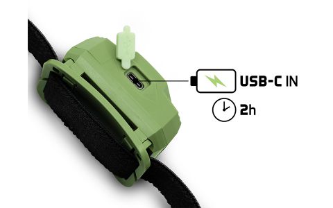 Čelová lampa Delphin LUMIS 3W/220lm/1000mAh