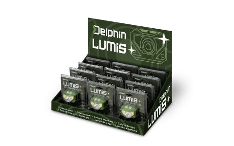 Čelová lampa Delphin LUMIS 3W/220lm/1000mAh