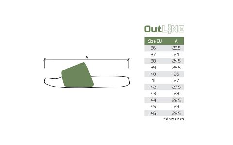 Šľapky Delphin OutLINE CARP 43