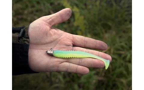 Jigová hlava s golierikom Delphin TRIAD / 5ks 7,5g-6/0