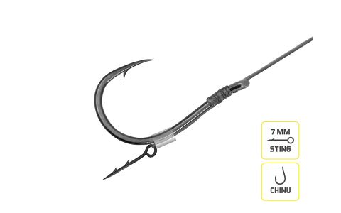 Feedrový nadväzec Delphin Braided Sting / 10ks 12cm/0,14mm/Chinu #8/7mm