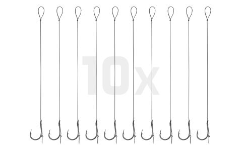 Feedrový nadväzec Delphin Braided Sting / 10ks 12cm/0,14mm/Chinu #8/7mm