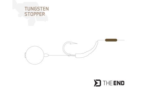 Wolfrámový stopper Delphin TheEND / 24ks 2x7mm