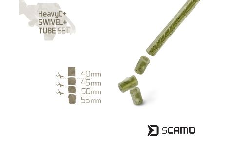 Set Delphin sCAMO HeavyC + Swivel + Tube / 5 setov #4