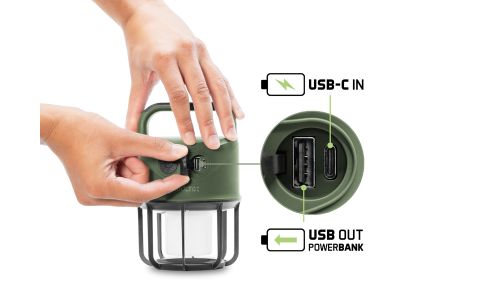 Kempingová lampa Delphin Multix 3W/4400mAh 3W/450lm/4400mAh