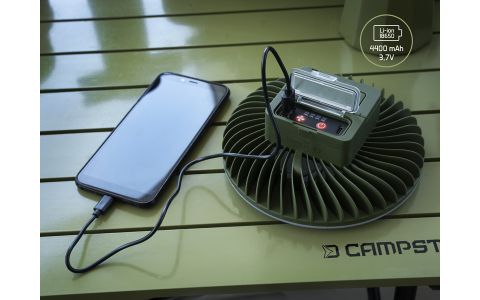 Ventilátor so svetlom Delphin Ventix 7W/4400mAh 7W/350lm/4400mAh