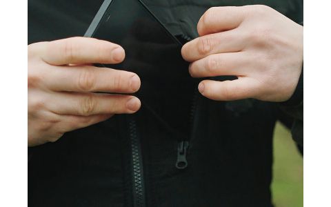 Flísová bunda na zips Delphin TWIN L