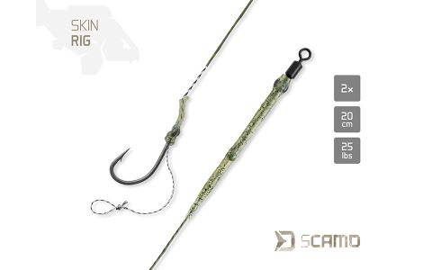Nadväzec Delphin sCAMO Skin rig / 2ks 20cm/25lbs/#2