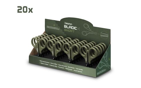 Nožnice s vrúbkami Delphin BladeX Short SS 9,5 cm