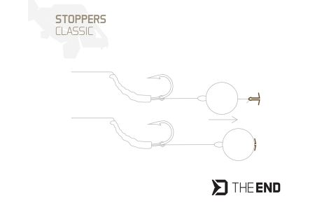 Mix zarážky na boilies Delphin CLASSIC / 126 ks S,M,L/transparent+camo green
