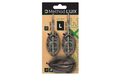 Sada krmítok s formičkou Delphin Method QUIX Reaxe 2+1 L 30g